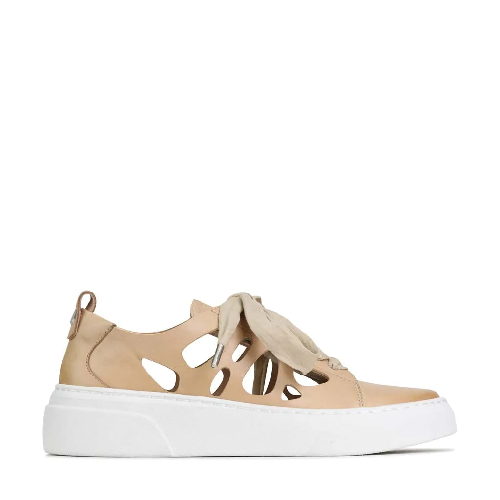 MINNIE LEATHER LAZER CUTOUT SNEAKERS