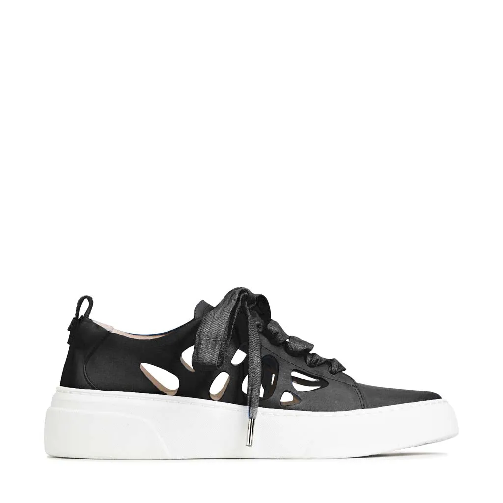 MINNIE LEATHER LAZER CUTOUT SNEAKERS