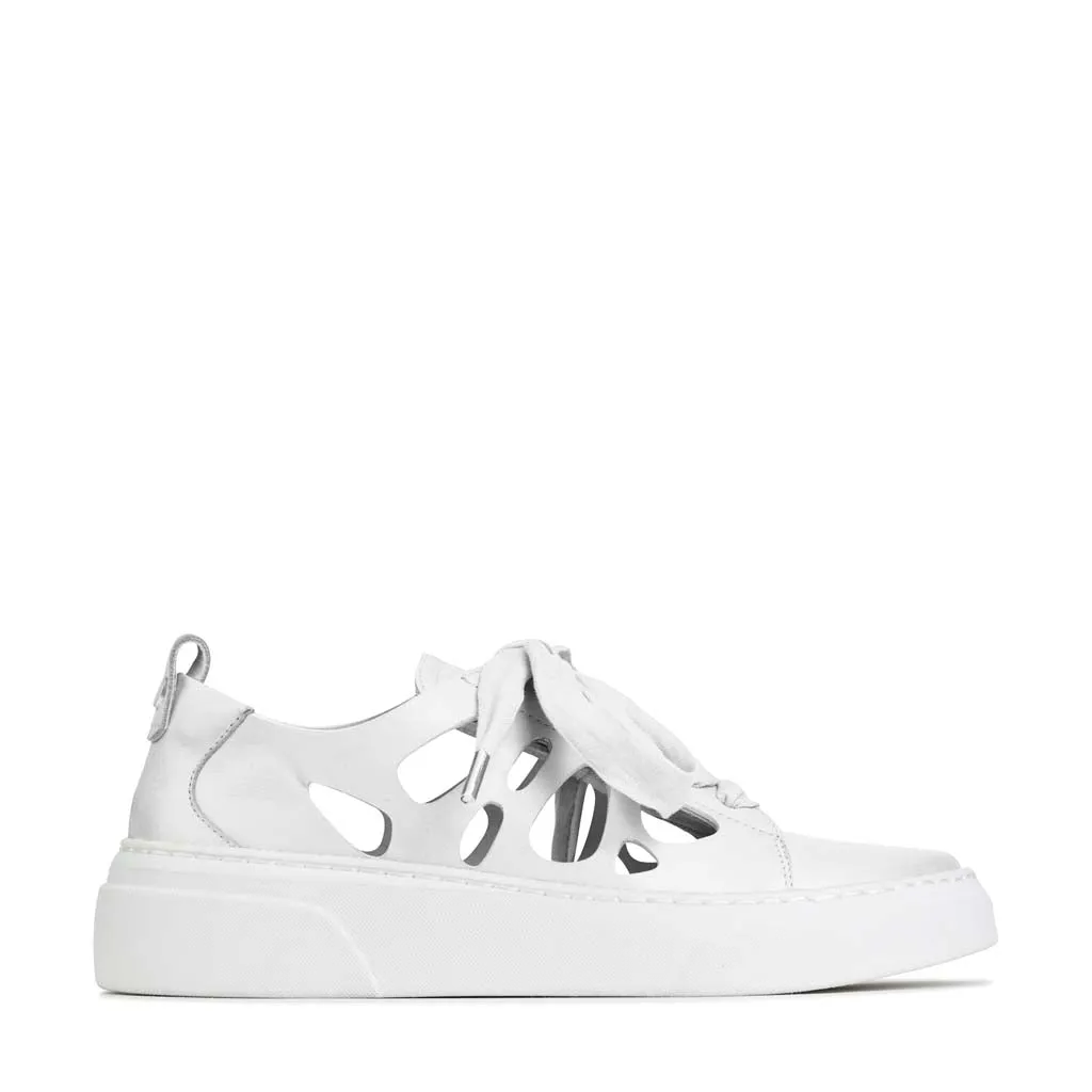 MINNIE LEATHER LAZER CUTOUT SNEAKERS