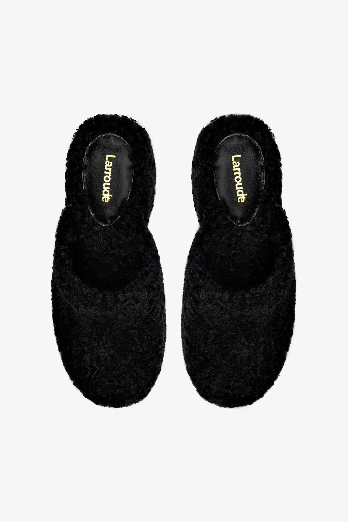 Miso Clog In Black Shearling