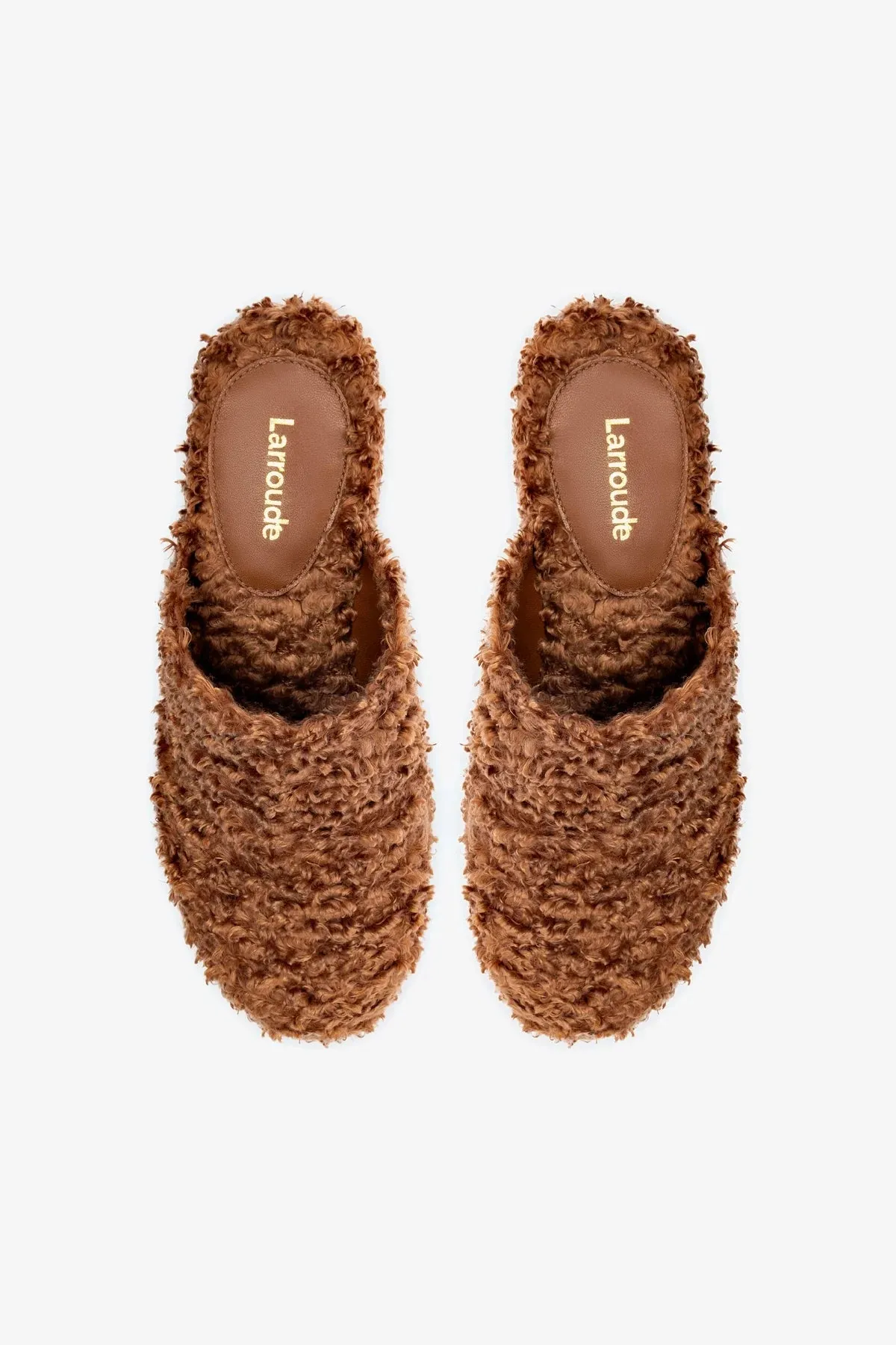 Miso Clog In Brown Shearling