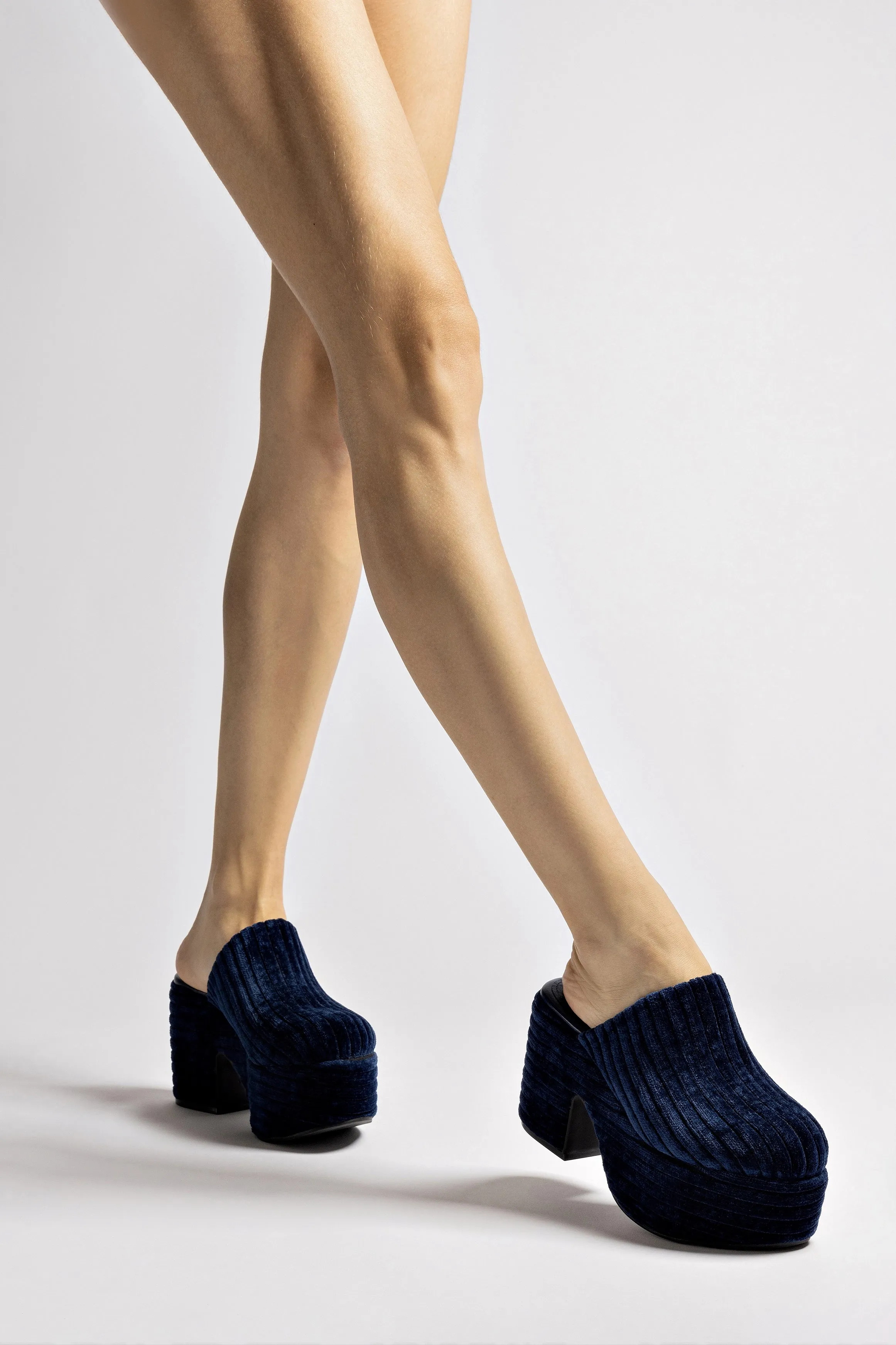 Miso Platform Clog In Midnight Velvet