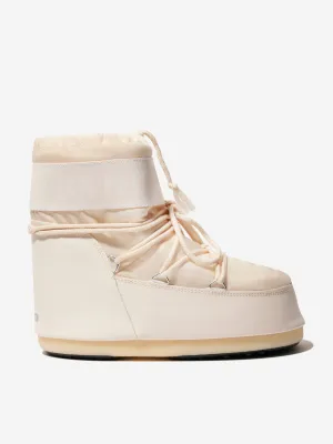 Moon Boot Kids Icon Low Nylon Snow Boots in Ivory