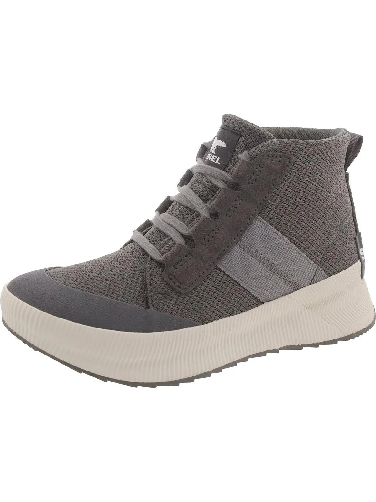 Out N About III Womens Leather Trim Waterproof High-Top Sneakers