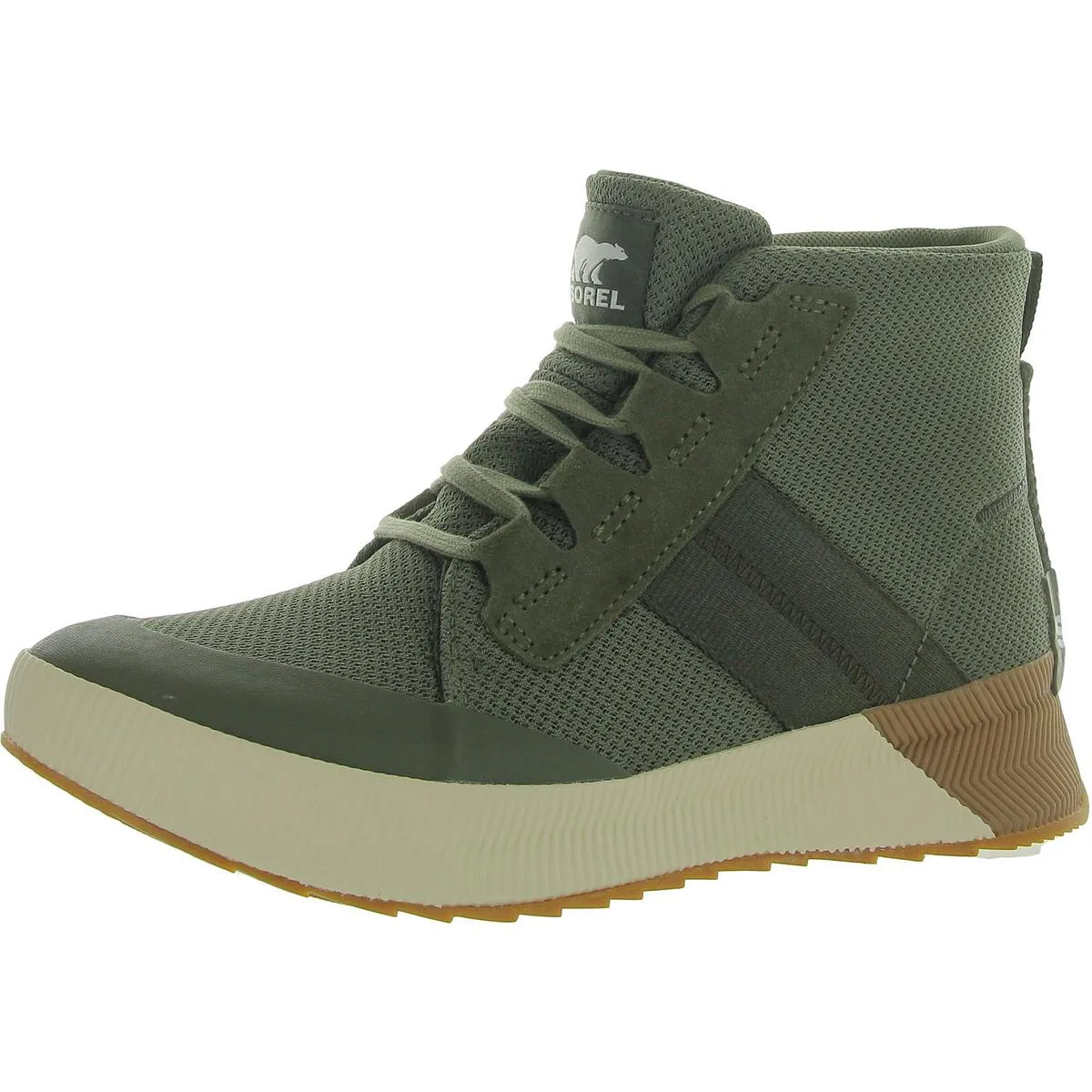 Out N About III Womens Leather Trim Waterproof High-Top Sneakers