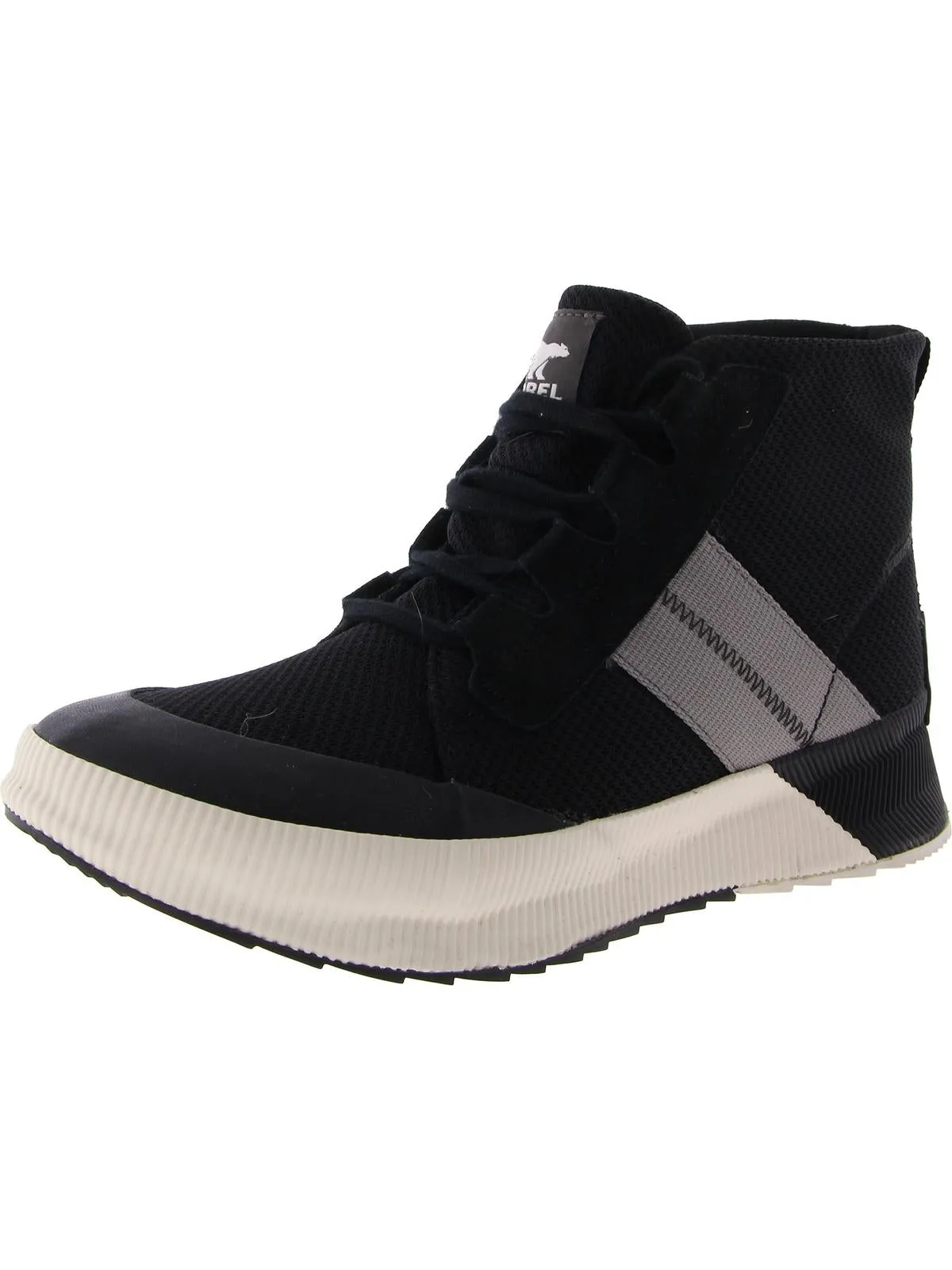 Out N About III Womens Leather Trim Waterproof High-Top Sneakers