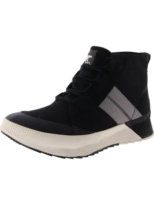 Out N About III Womens Leather Trim Waterproof High-Top Sneakers