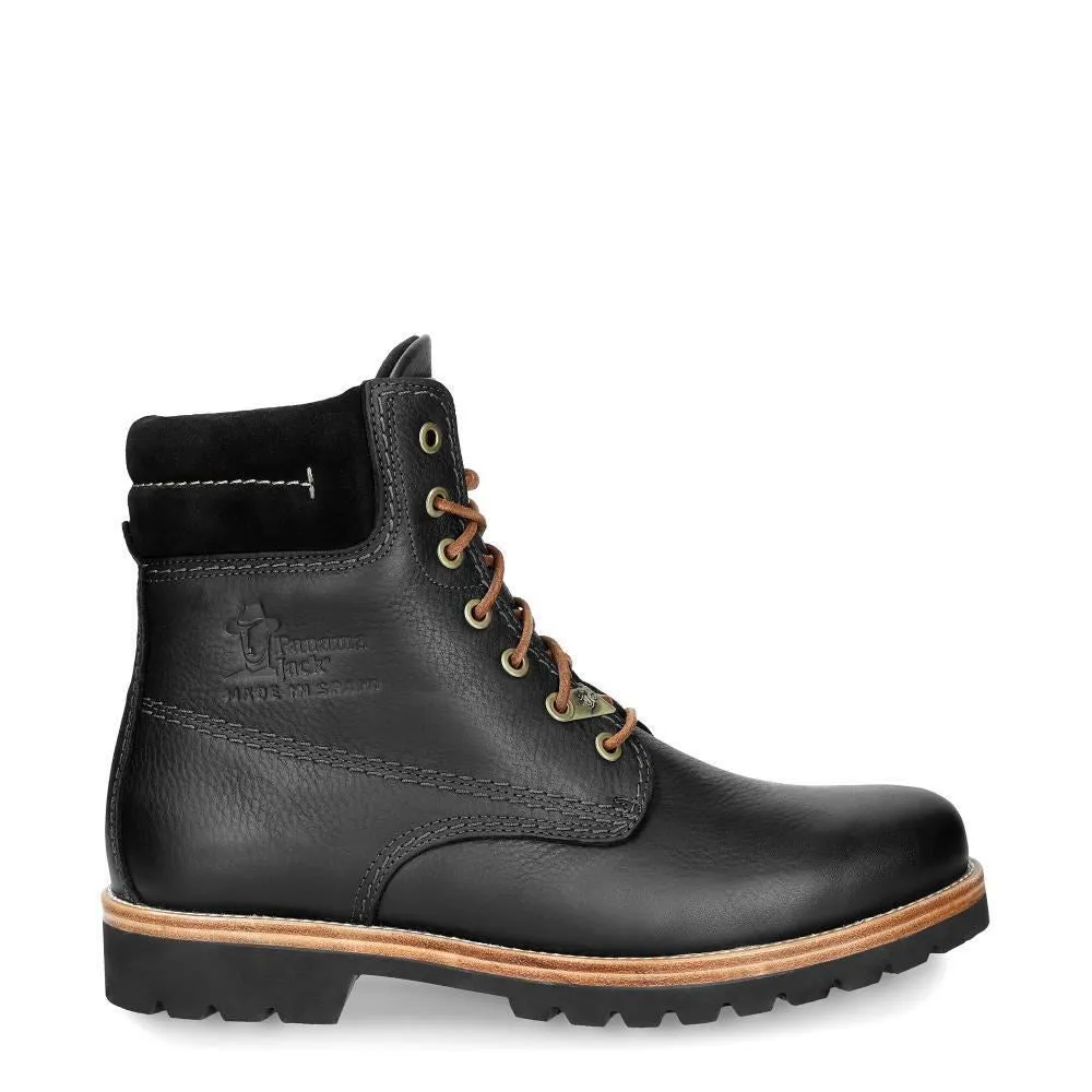 Panama Jack 03 C27 Mens Boots Black Waterproof Leather Laces Hiking Ankle Chukka