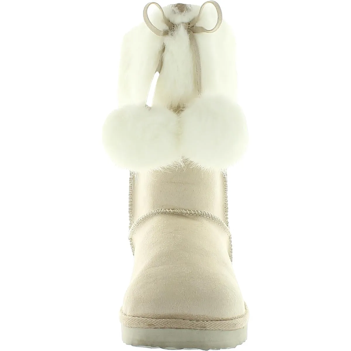 Peak Womens Faux Suede Cold Weather Shearling Boots