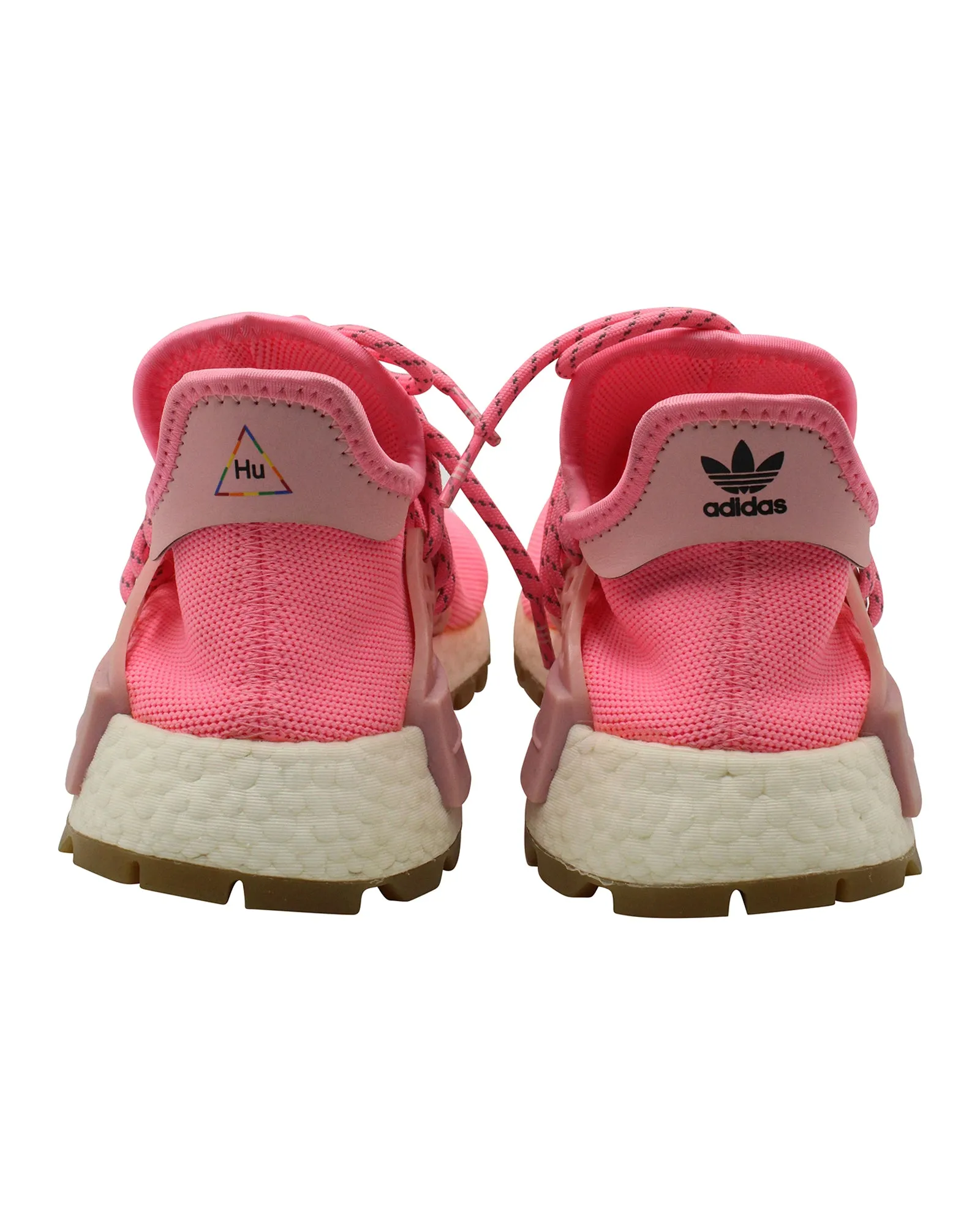 Pharrell x Adidas NMD HU Sneakers in Pink Polyester