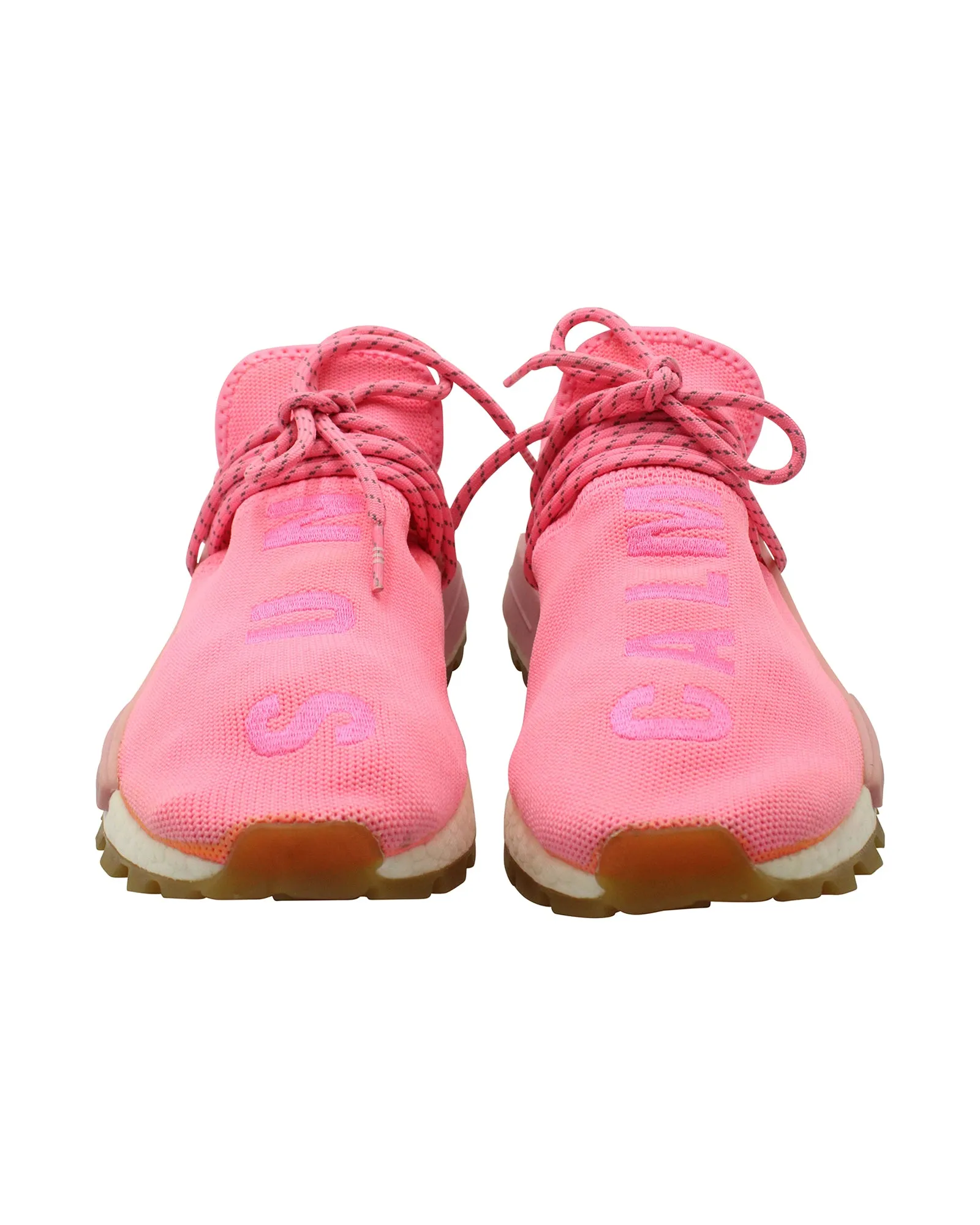 Pharrell x Adidas NMD HU Sneakers in Pink Polyester