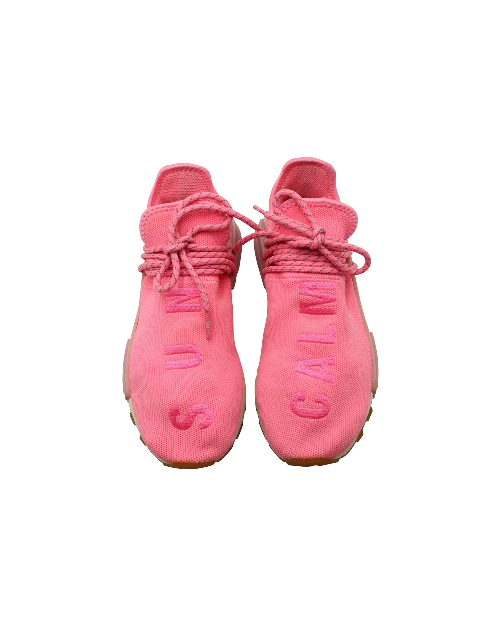 Pharrell x Adidas NMD HU Sneakers in Pink Polyester