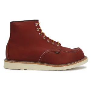 Red Wing Heritage Full Grain Leather 6 Inch Classic Men's Moc Toe Boots