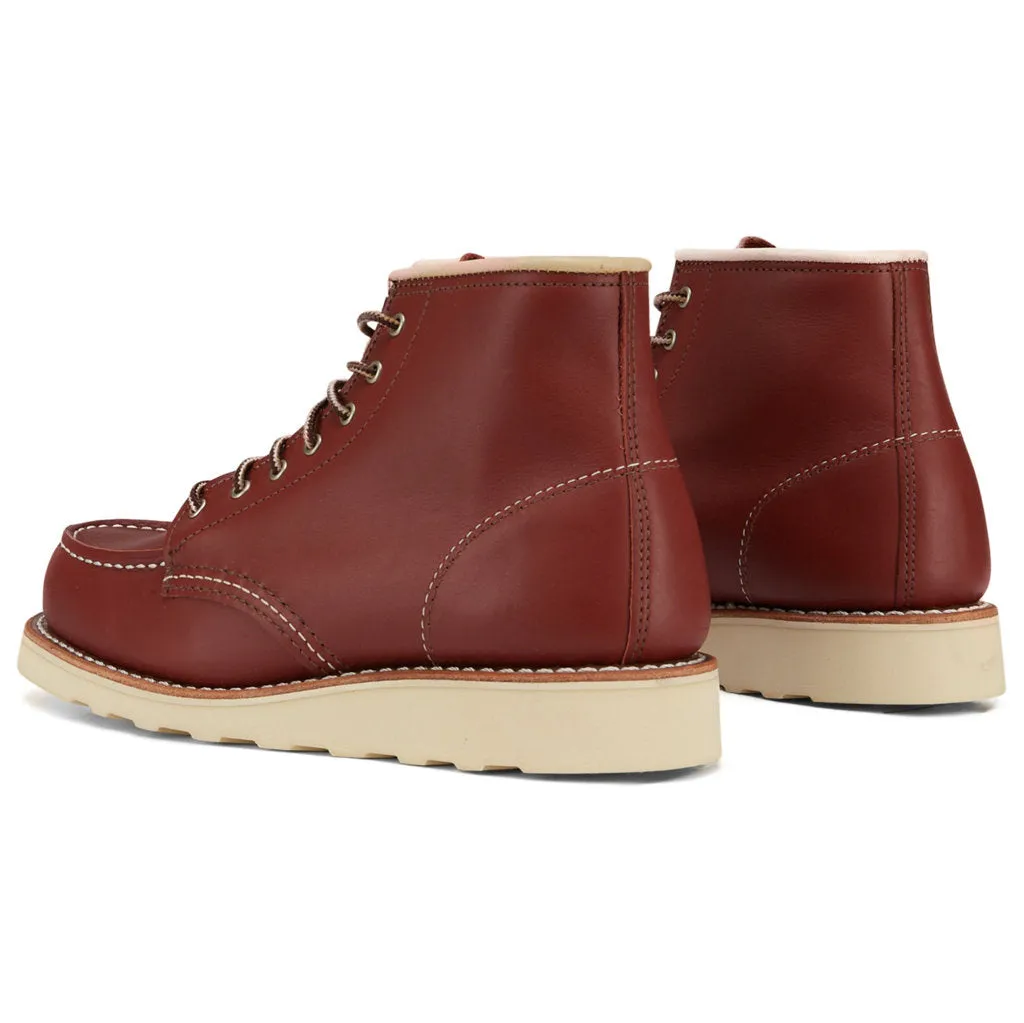 Red Wing Heritage Nubuck Leather 6 Inch Classic Women's Moc Toe Boots