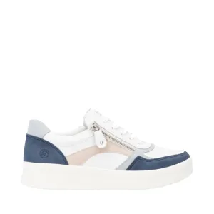 Remonte Women's Kendra 01 Sneaker in White/Jeans