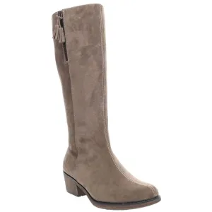 Rider Womens Suede Tall Mid-Calf Boots
