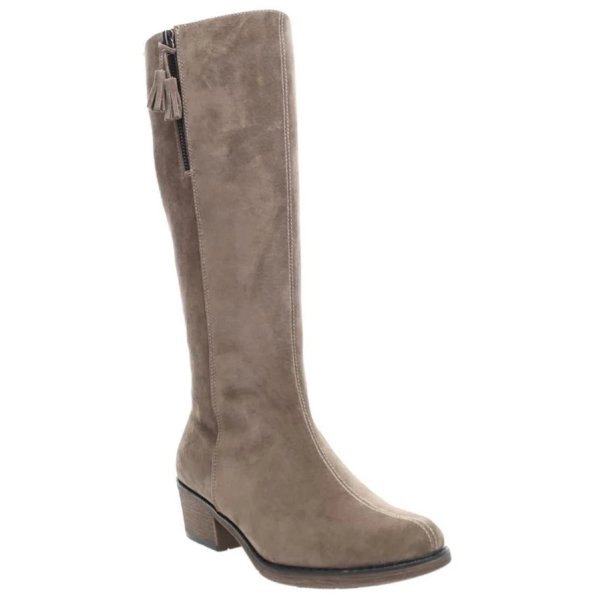 Rider Womens Suede Tall Mid-Calf Boots