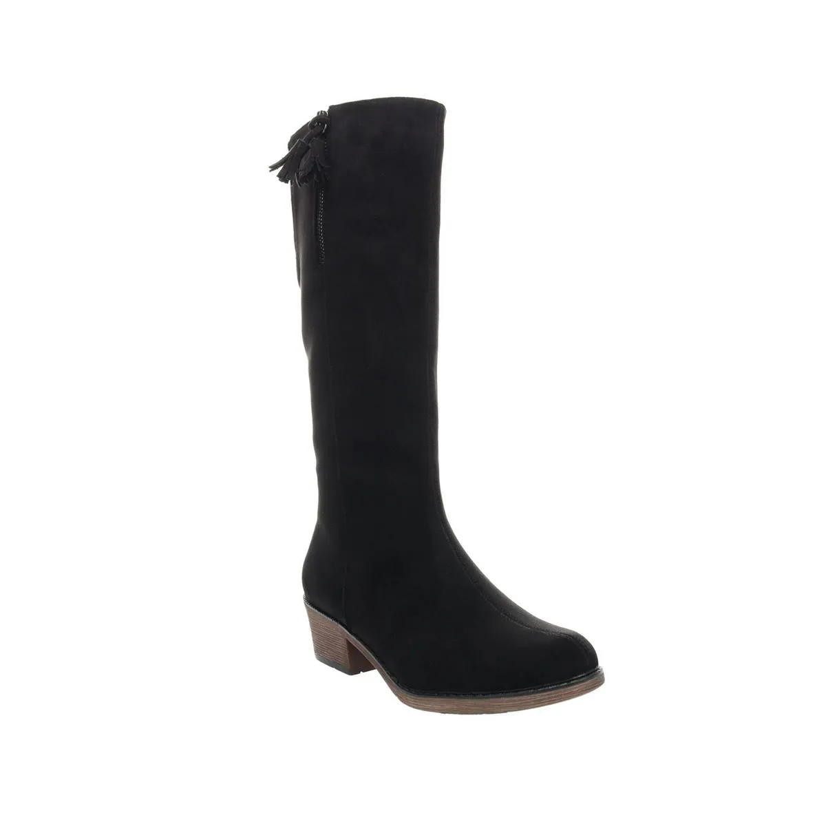 Rider Womens Suede Tall Mid-Calf Boots