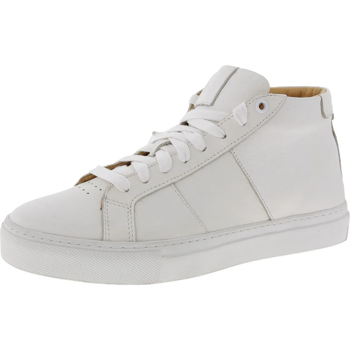 ROYALE HIGH Womens Lace-Up Leather High-Top Sneakers
