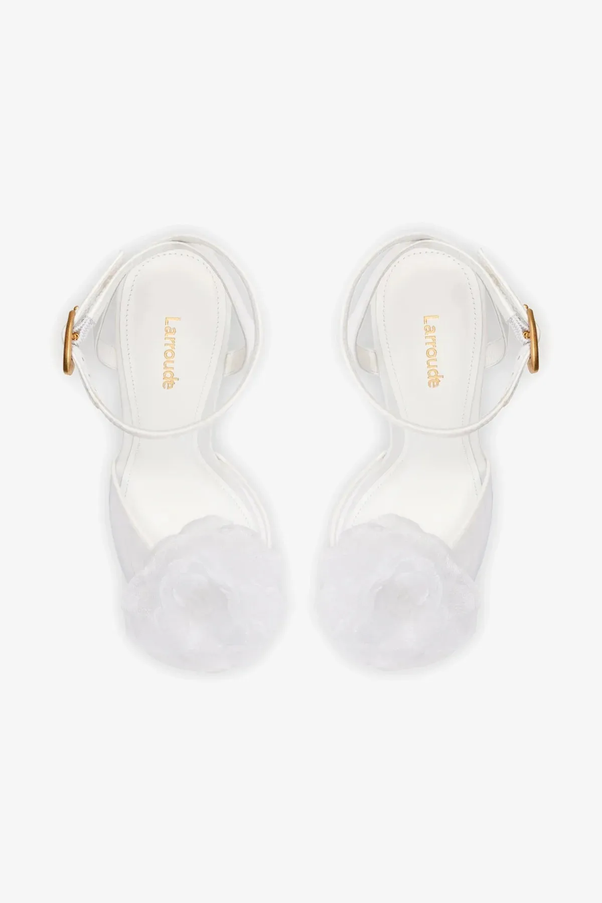 Salma Platform Sandal In White Satin