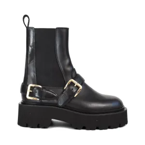 Sandro 'Helen Buckle' Chelsea Boots - Women's 38