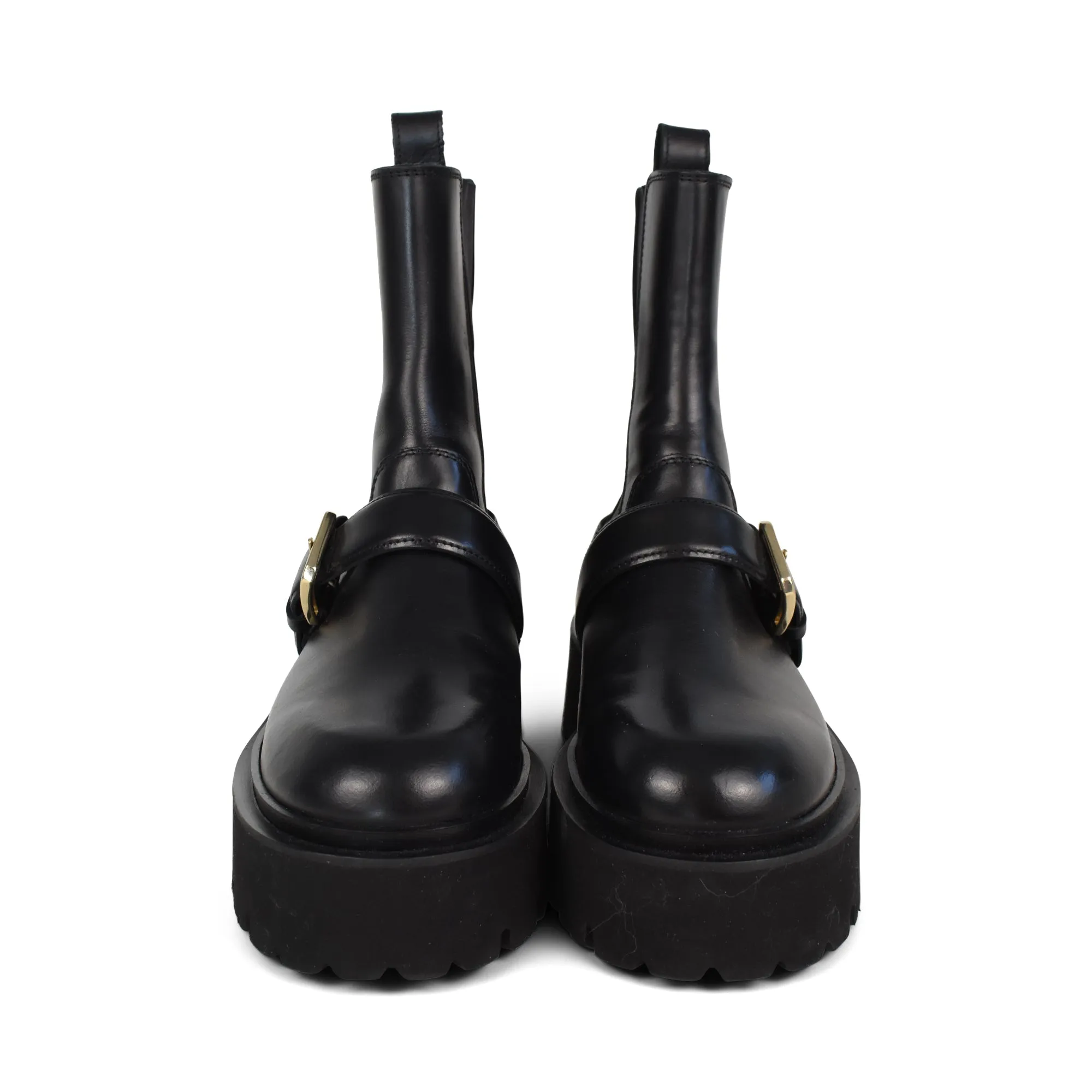Sandro 'Helen Buckle' Chelsea Boots - Women's 38