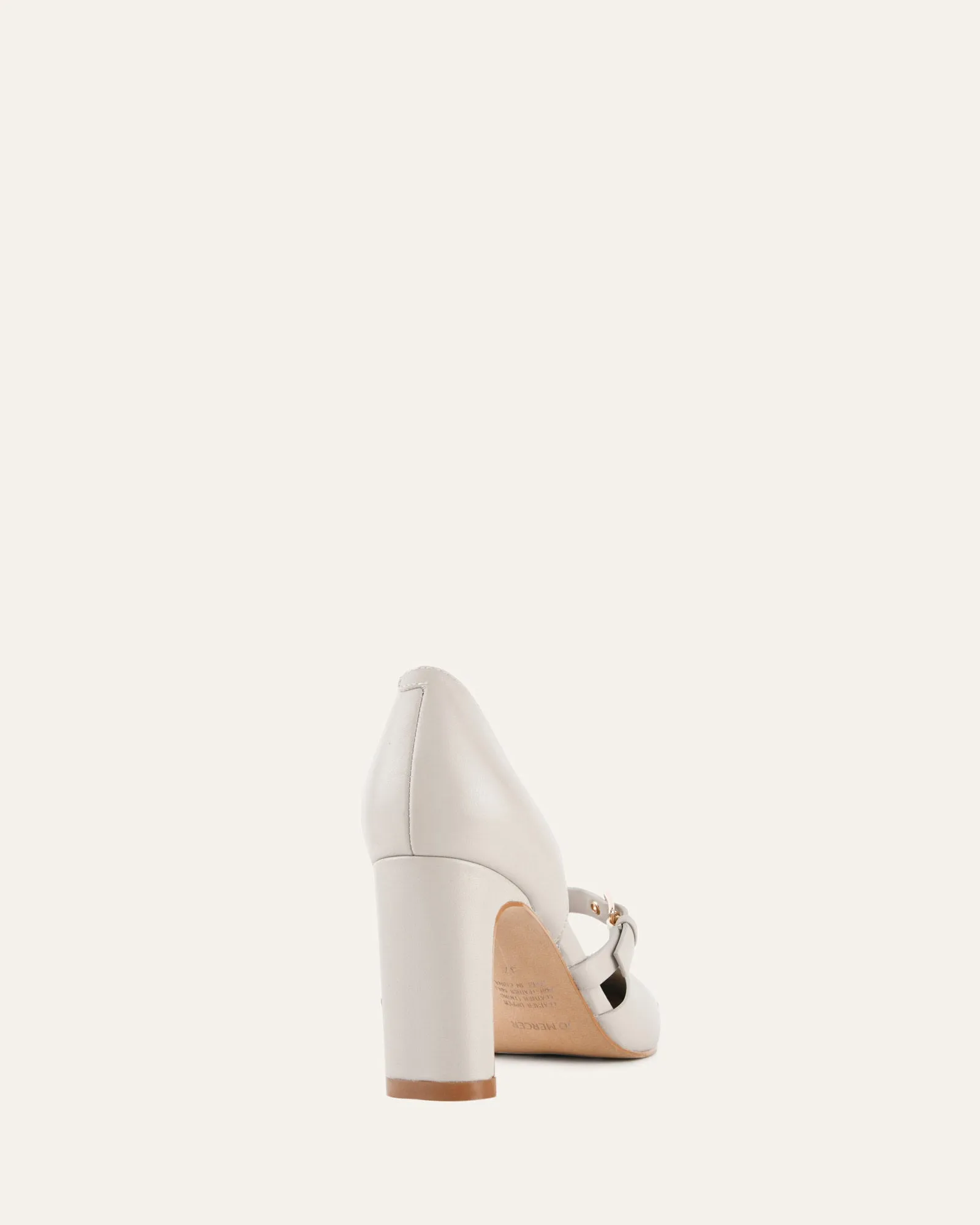 SAWYER HIGH HEELS BONE LEATHER