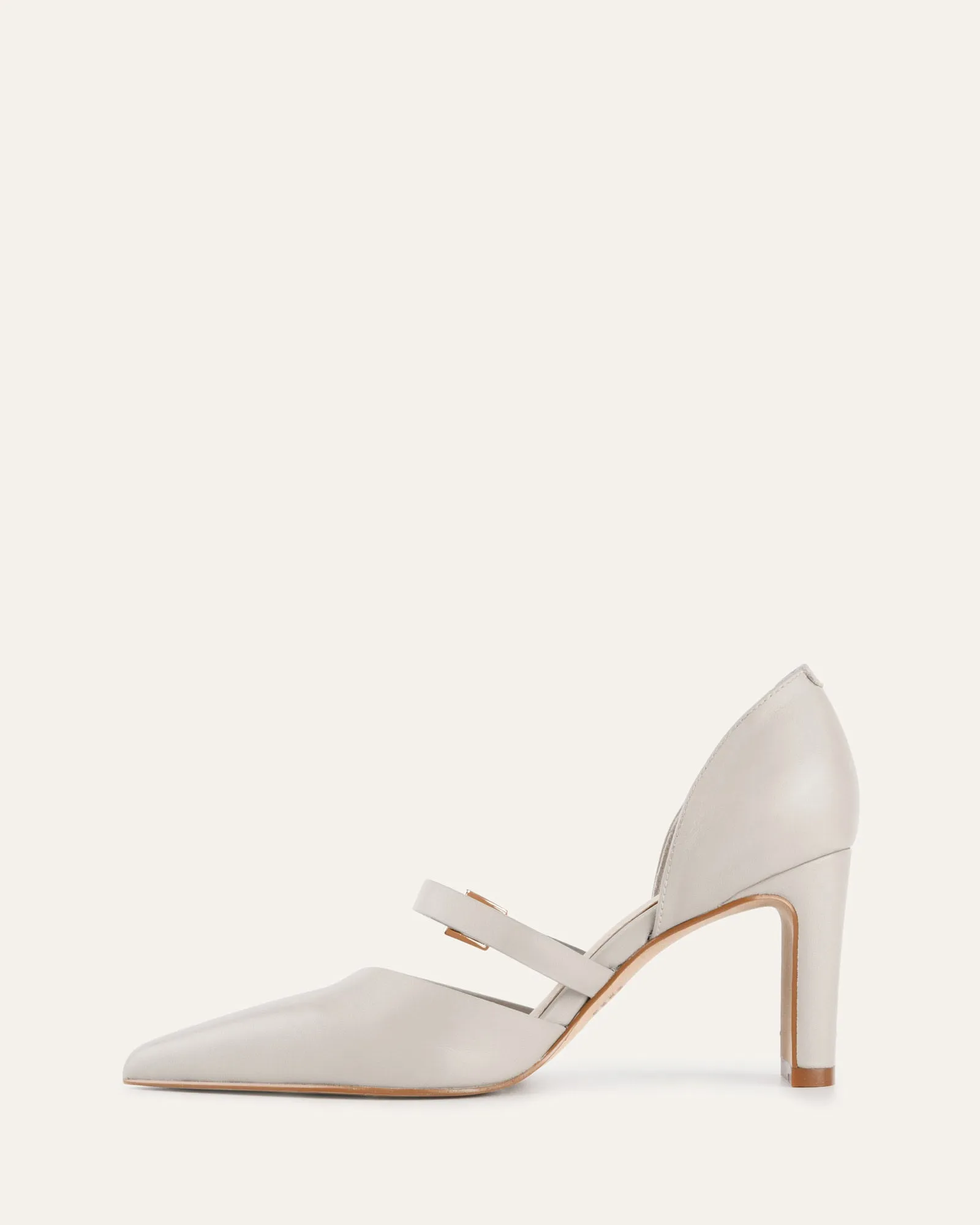 SAWYER HIGH HEELS BONE LEATHER
