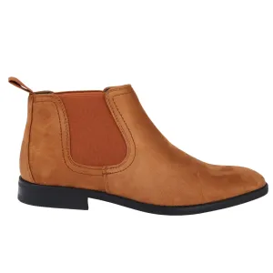 Slip On Suede Leather Lined Chelsea Ankle Shoes