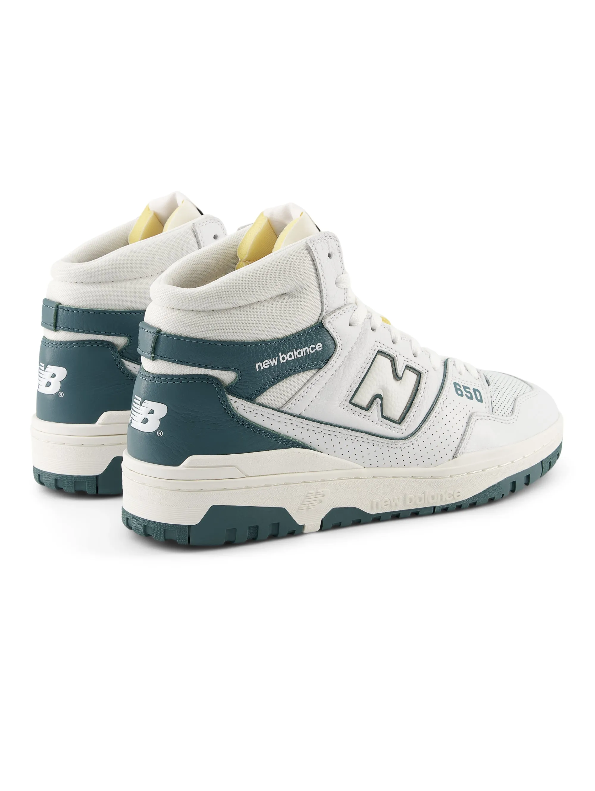 Sneakers Alte Retrò 650 Bianco/Petrolio