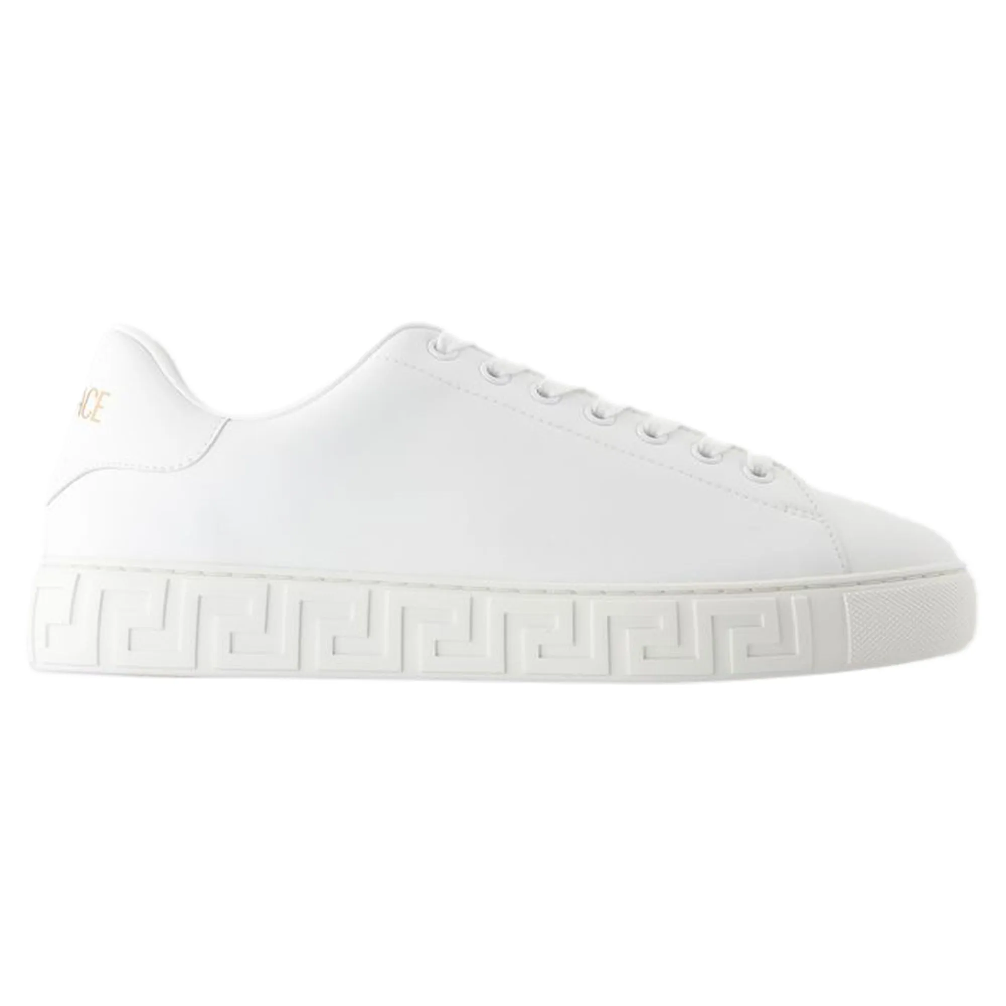 Sneakers - Versace - Leather - White