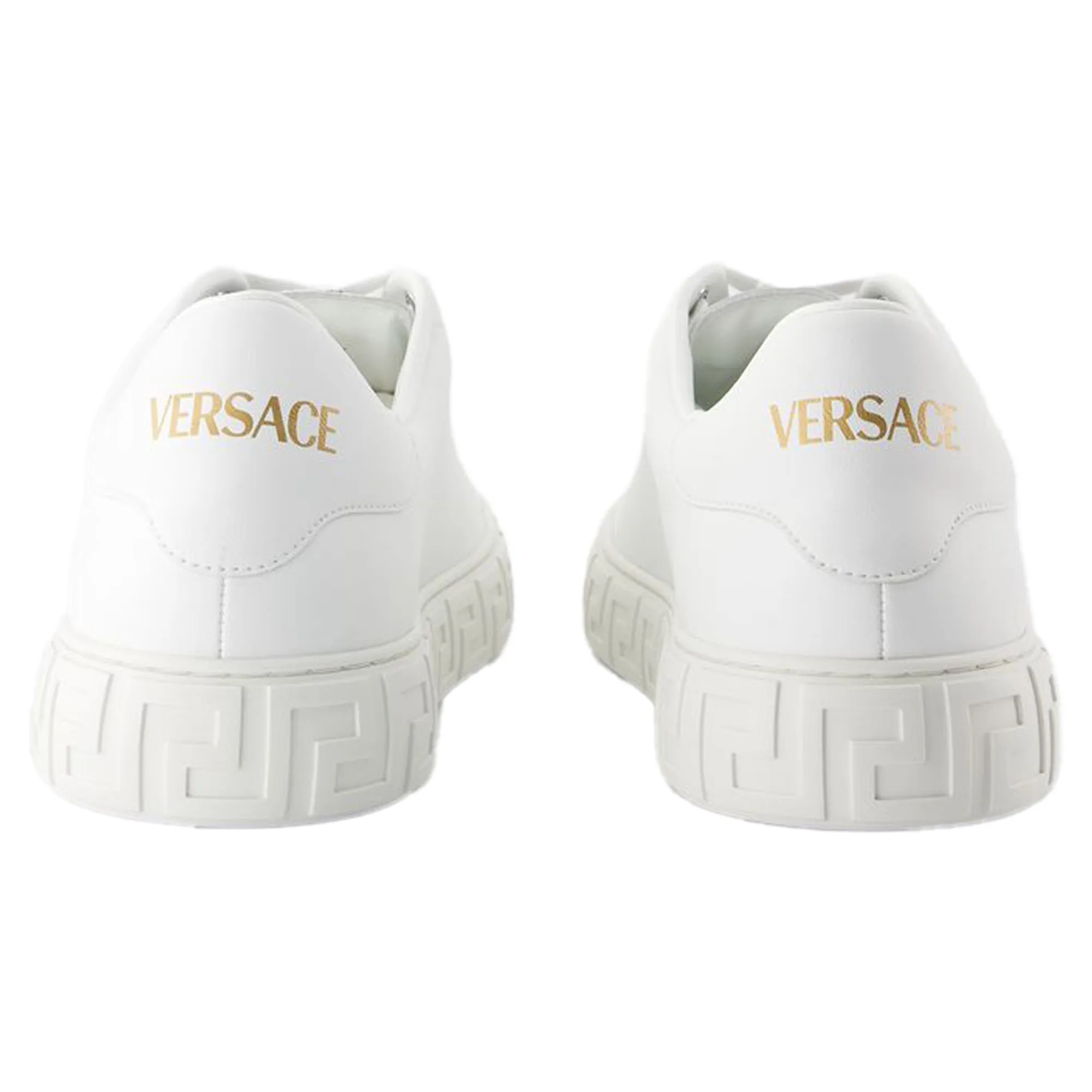 Sneakers - Versace - Leather - White