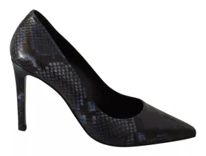 Sofia Snake Skin Leather Stiletto High Heels Pumps Women's Shoes (Pre-Owned)
