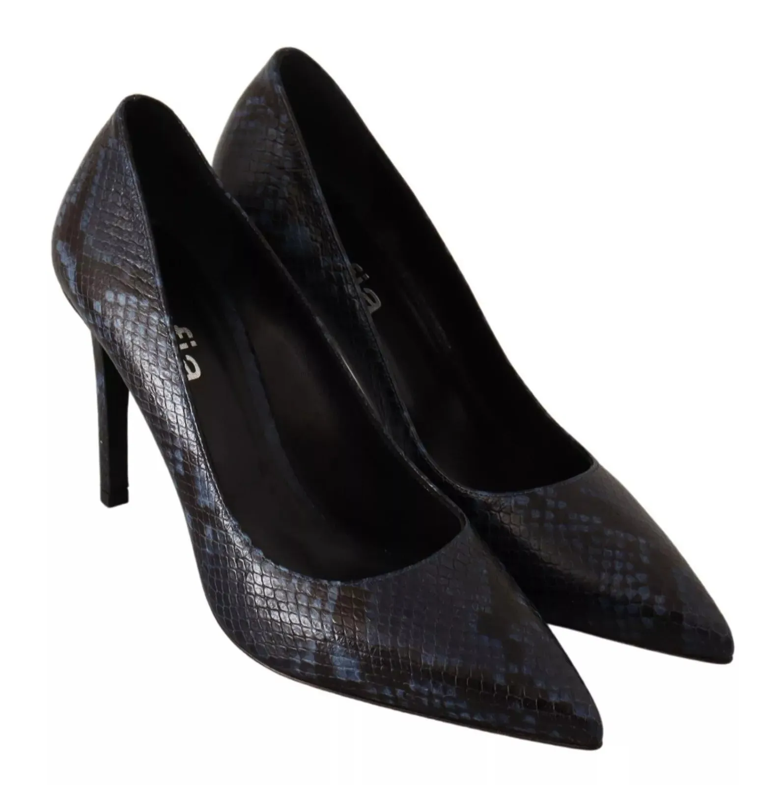 Sofia Snake Skin Leather Stiletto High Heels Pumps Women's Shoes (Pre-Owned)