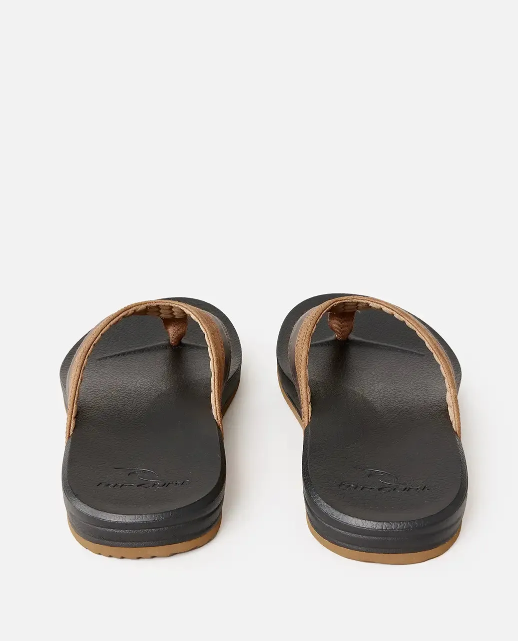 Soft Top Flip Flops in Black & Brown