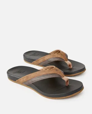 Soft Top Flip Flops in Black & Brown