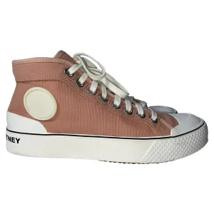 Stella McCartney High Top Sneakers in Pink Canvas