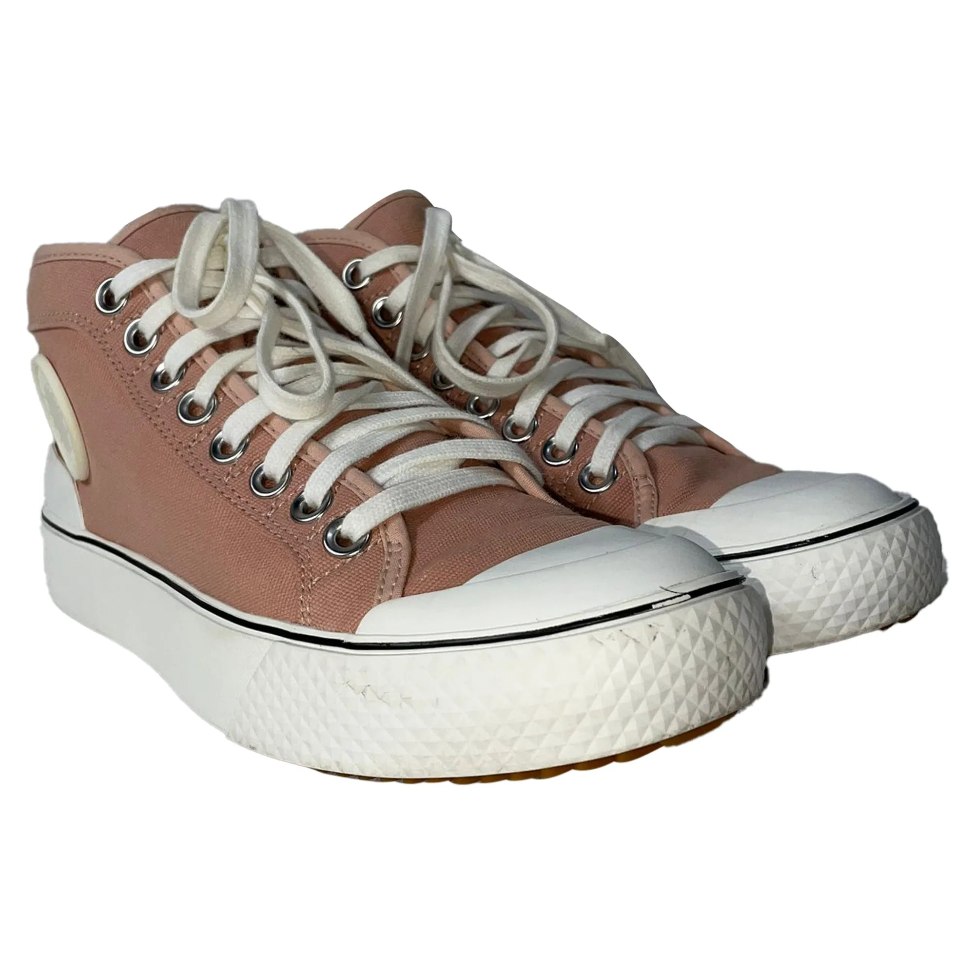 Stella McCartney High Top Sneakers in Pink Canvas
