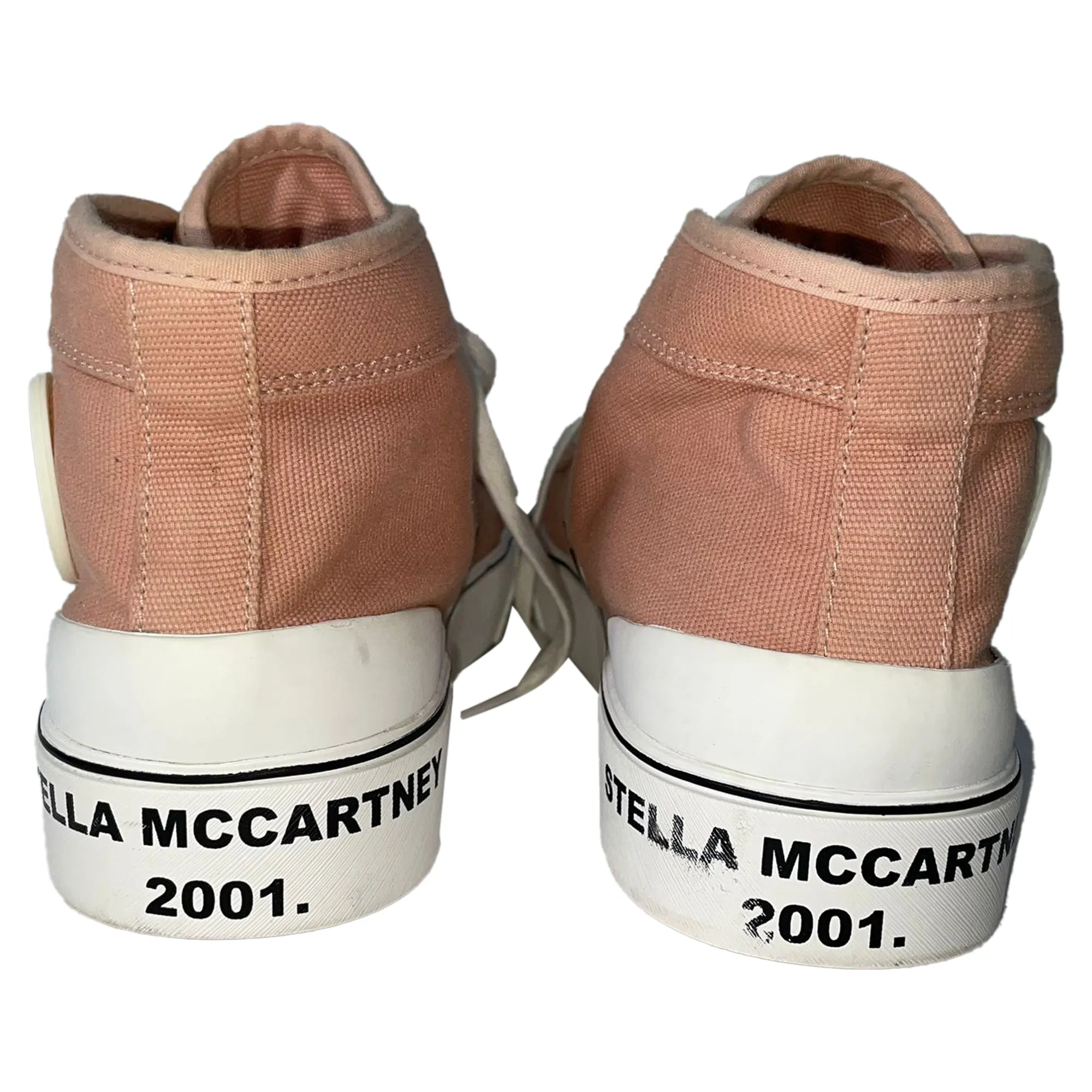 Stella McCartney High Top Sneakers in Pink Canvas