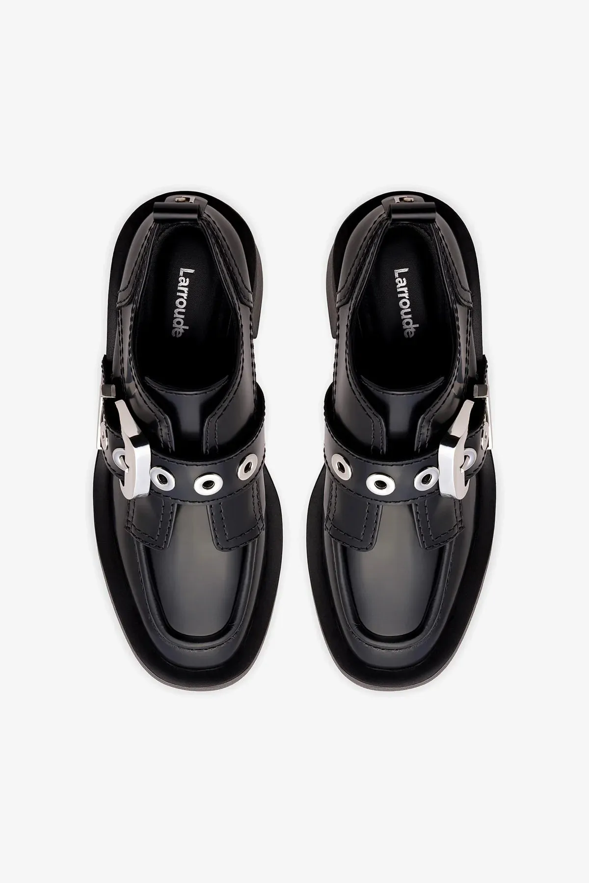 Stewart Platform Oxford In Black Leather