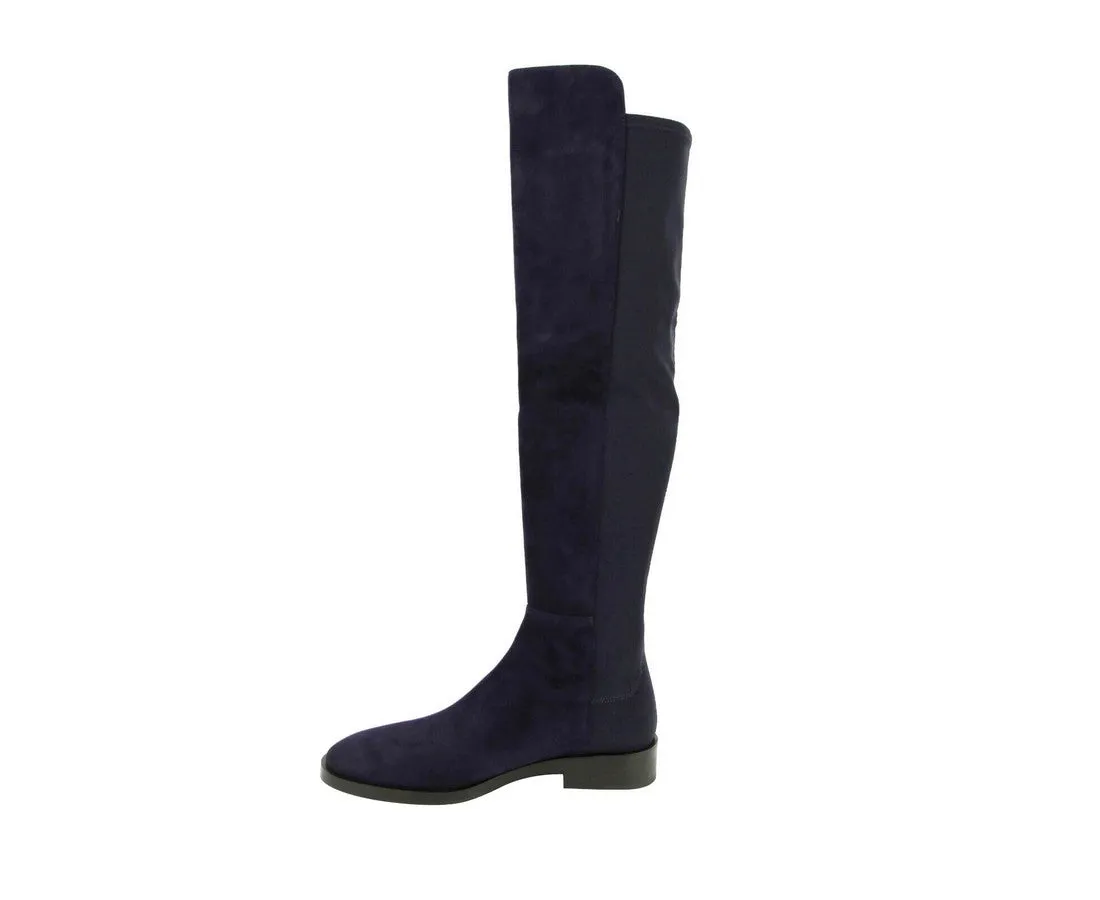 Stuart Weitzman Women's Suede With Logo Over The Knee Boots