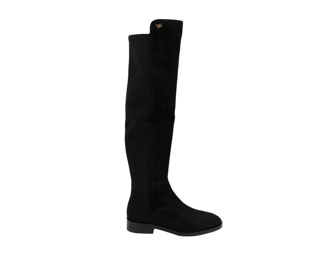 Stuart Weitzman Women's Suede With Logo Over The Knee Boots