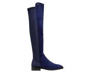 Stuart Weitzman Women's Suede With Logo Over The Knee Boots