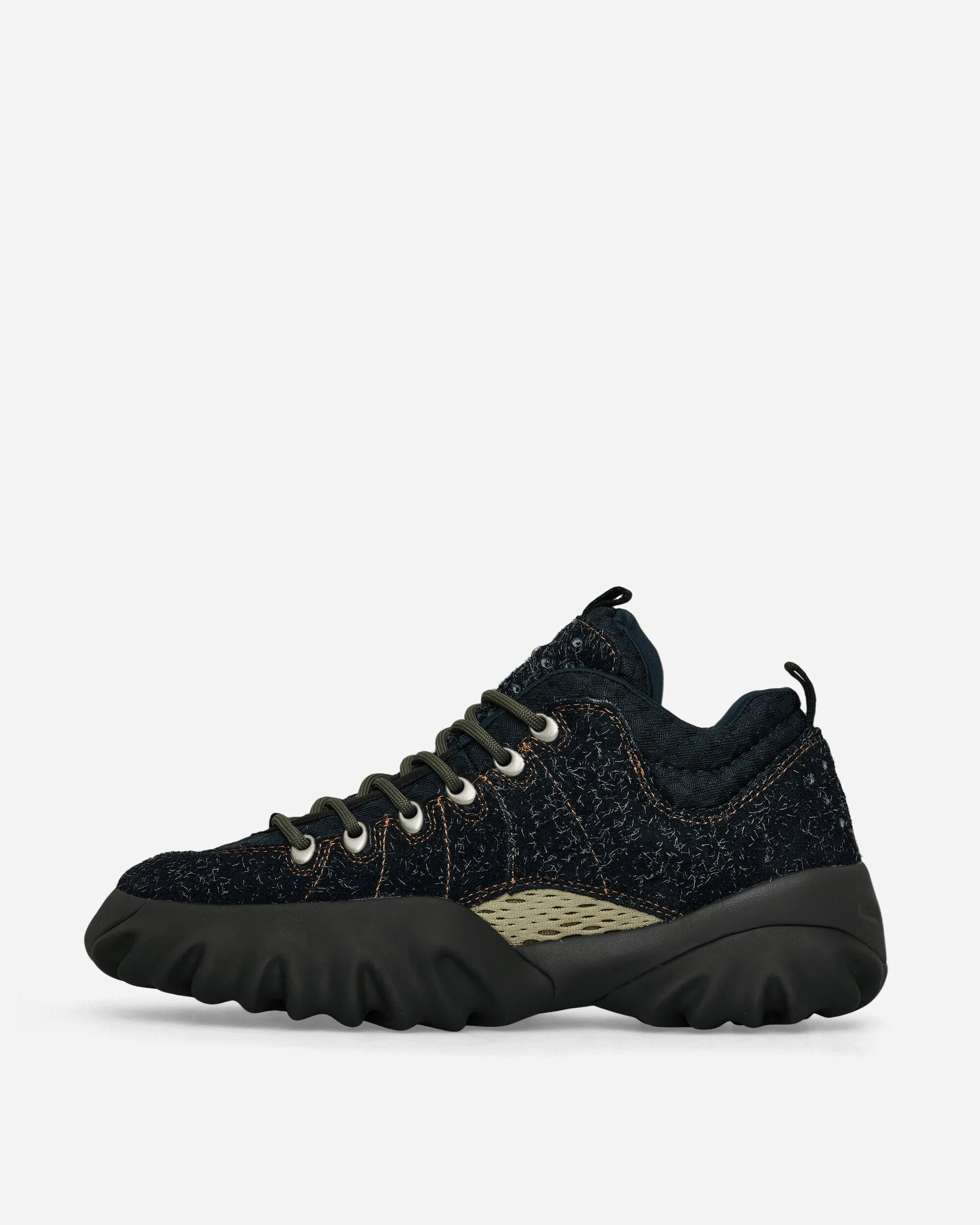 Suede Edge Boots Hairy Blue Graphite