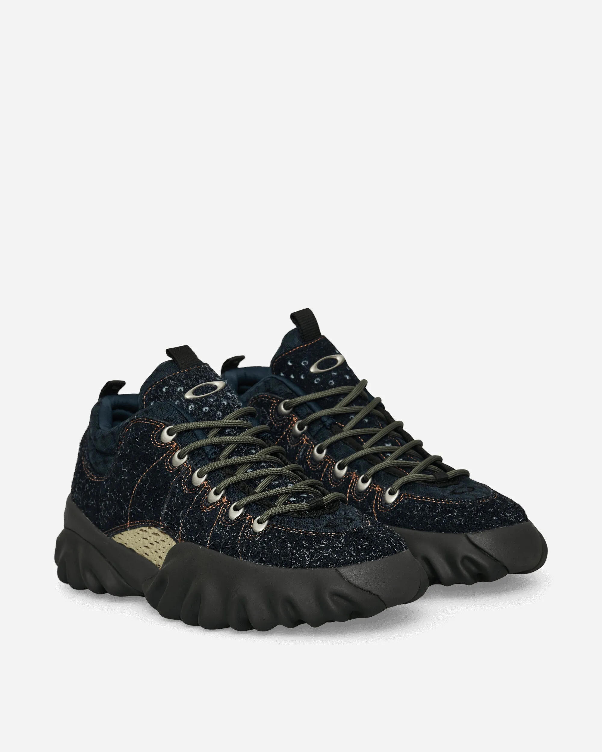 Suede Edge Boots Hairy Blue Graphite