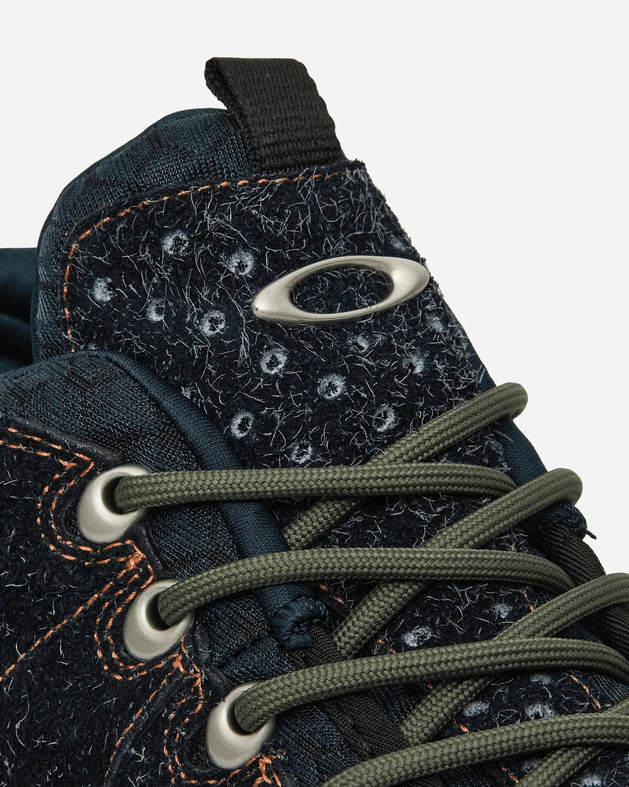 Suede Edge Boots Hairy Blue Graphite