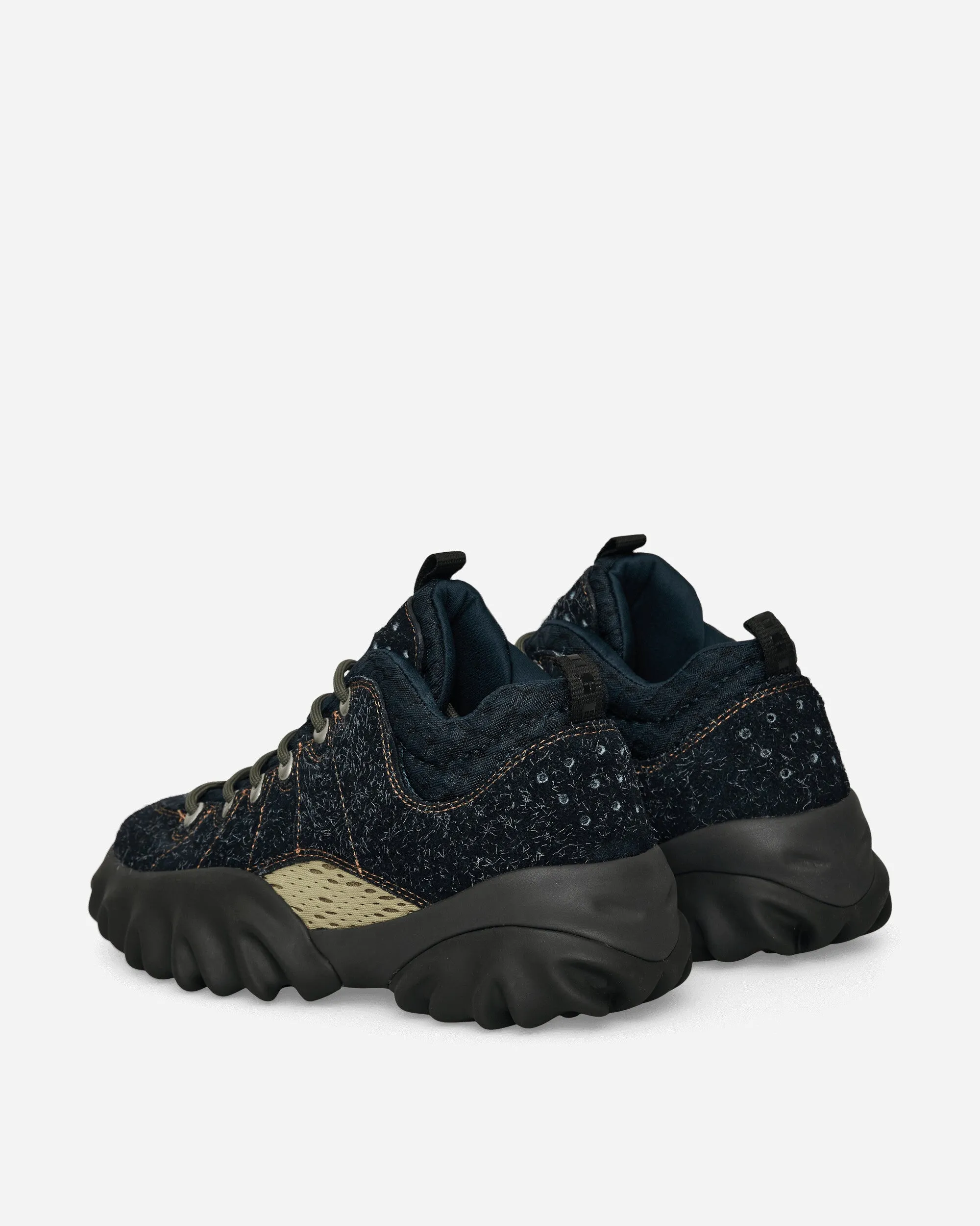 Suede Edge Boots Hairy Blue Graphite