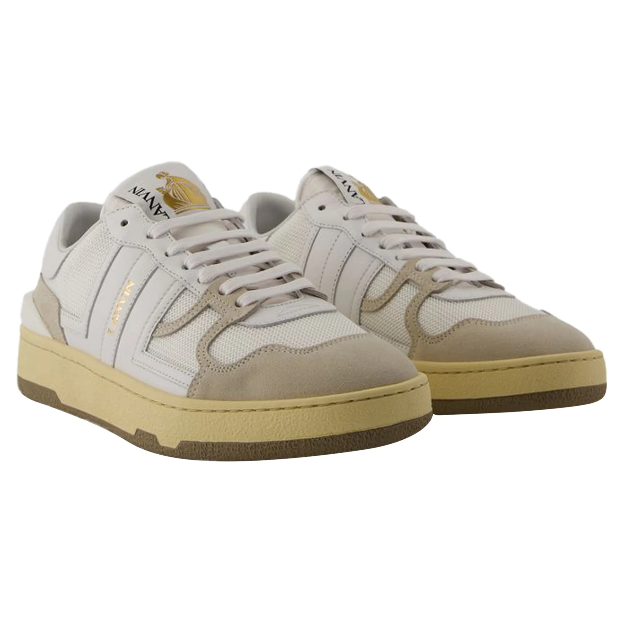 Tennis Low Top Sneakers - Lanvin - Leather - White