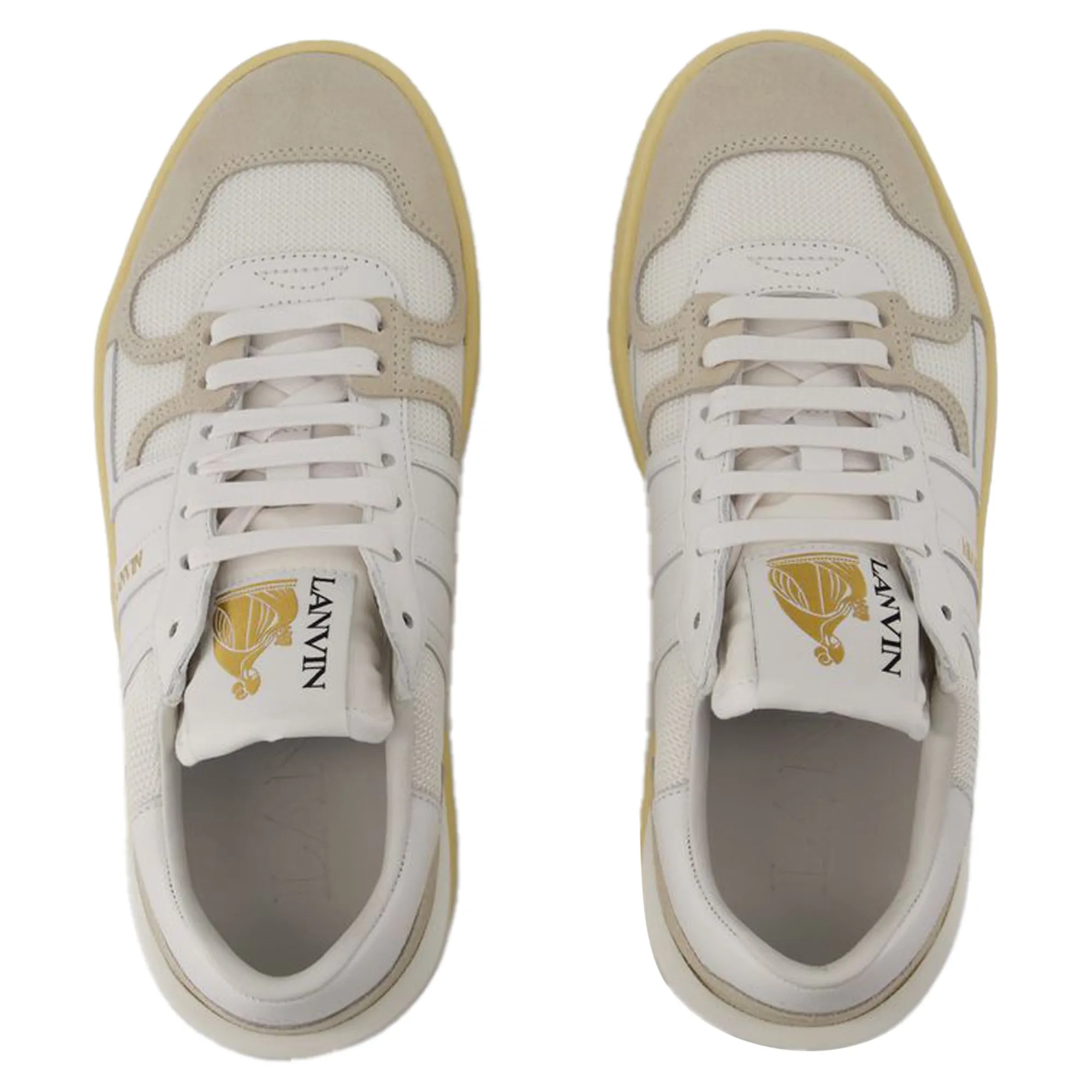 Tennis Low Top Sneakers - Lanvin - Leather - White