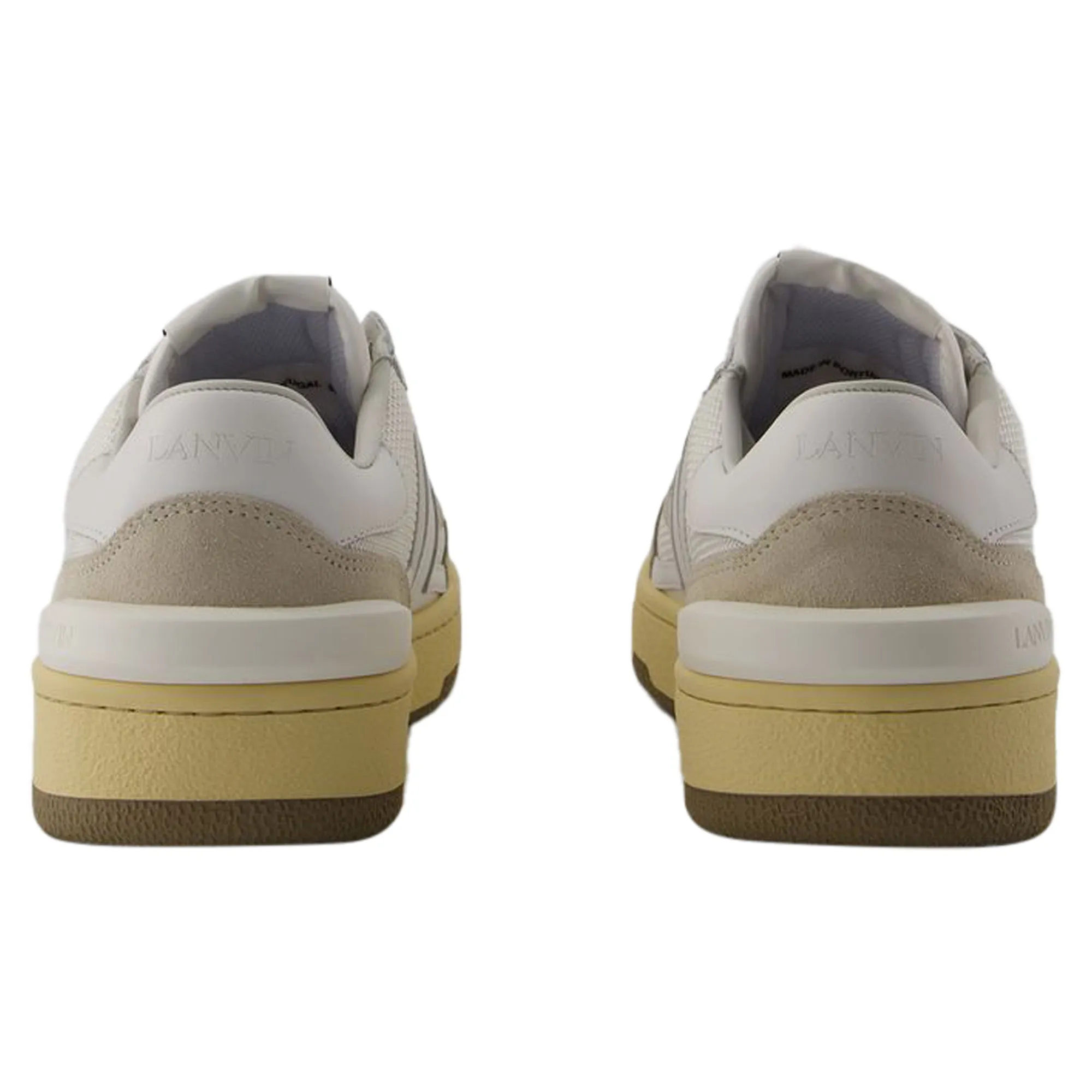 Tennis Low Top Sneakers - Lanvin - Leather - White